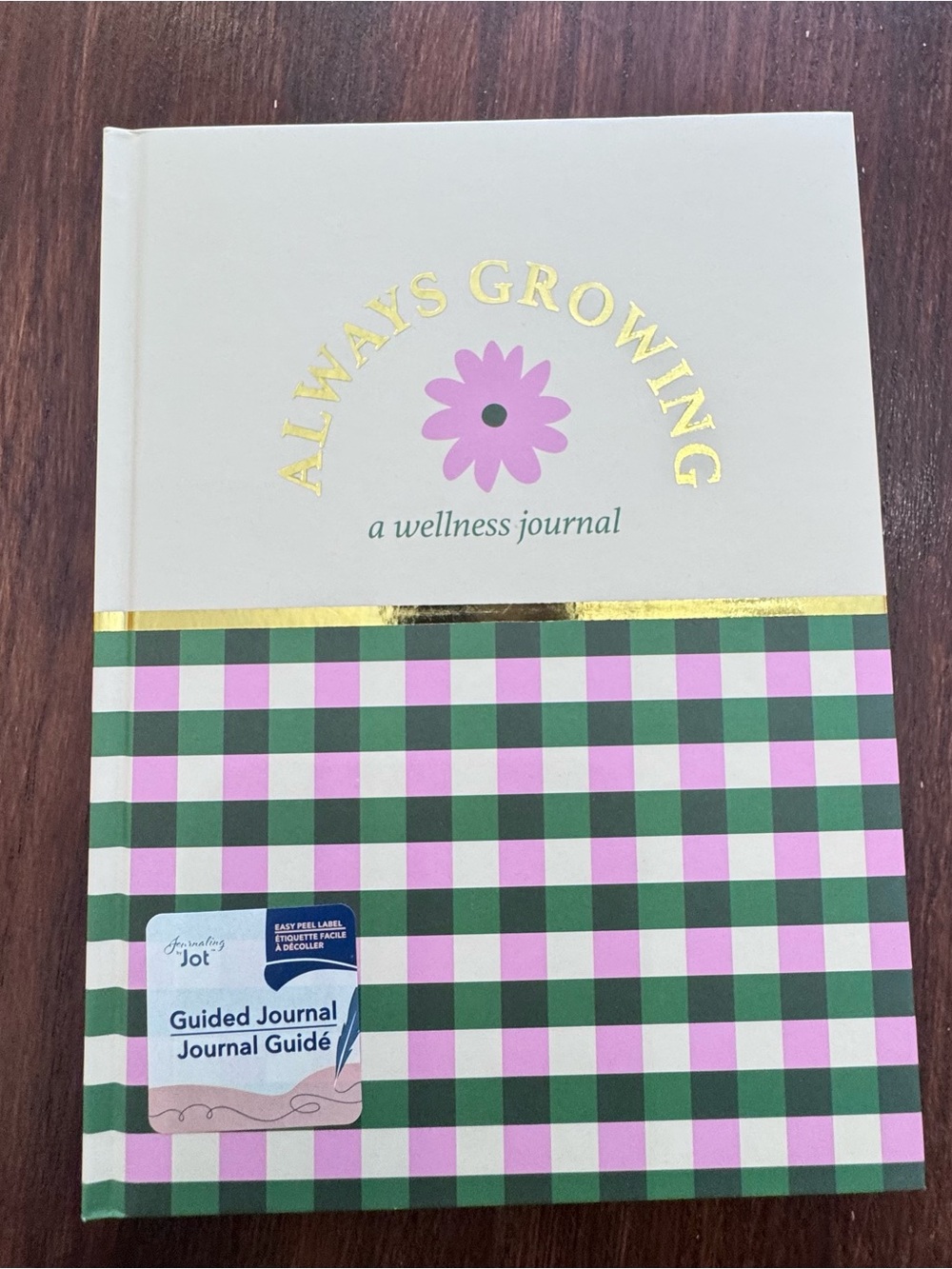 NWT Always Growing Wellness Journal - Pink & Green